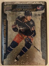 2019-20 Credentials Steel Wheels #SW-9 Alexandre Texier RC Blue Jackets 32/99
