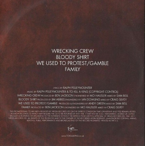 (6) To Kill A King - My Crooked Saint EP CD promo - Picture 2 of 3