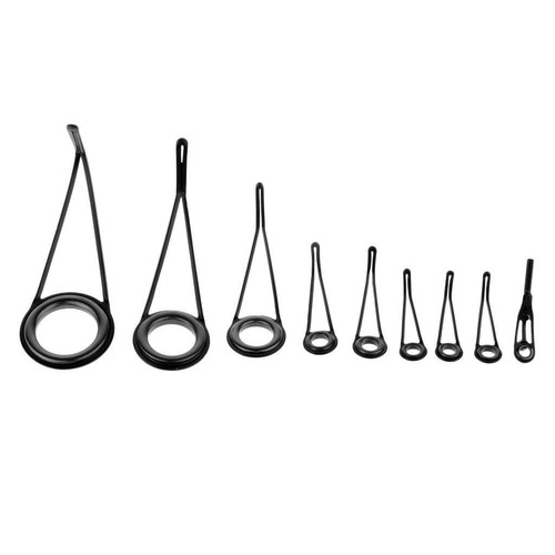 30pcs Stainless Steel Fishing Rod Guides Eye Ring Rod Repair Kit Building : Aazon.in - Foto 3