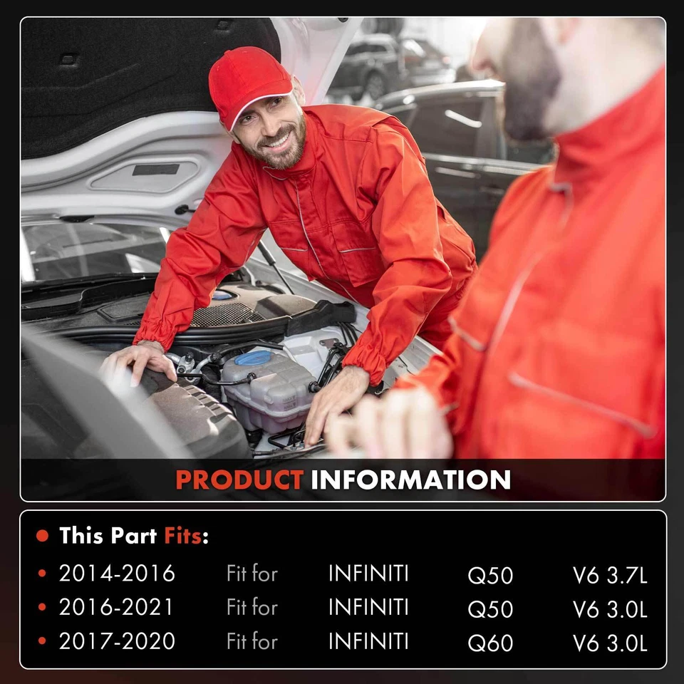 Compresor de aire acondicionado con embrague para INFINITI Q50 2014-2021 Q60 2017-2020 PXC14 GAS Foto 2 de 4