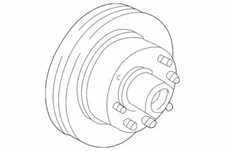 OEM NEW 1995-2007 Ford E250 Passenger Van 2-Door Hub Assy Wheel F8UZ-1102-CA