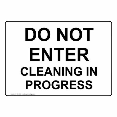 ComplianceSigns Aluminum Restroom Closed / Out of Order Sign, 10 x 7 in
