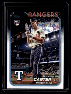 TOPPS 以外　 EVAN CARTER 2024 Topps Update Evan Carter RC Texas Rangers #US58 | eBay