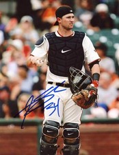 ANDREW SUSAC CATCHING SAN FRANCISCO GIANTS SIGNED 8X10 PHOTO W/COA