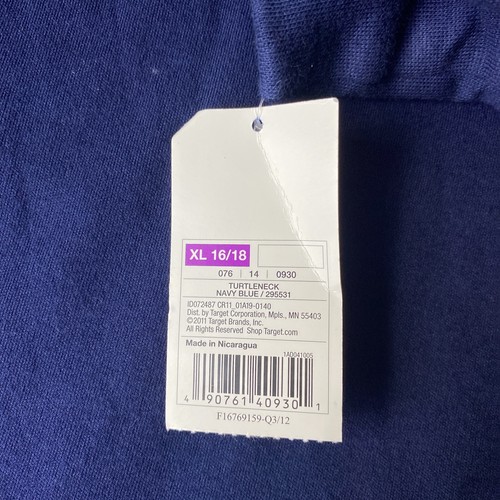 Circo Turtleneck Top Size Kids XL New With Tags - Picture 4 of 4
