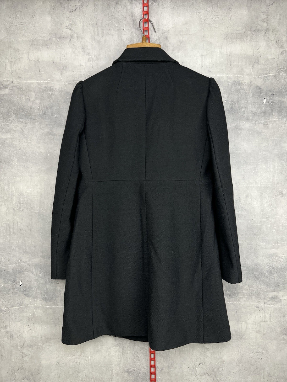 Red Valentino Black Wool Women’s Coat Size 44 thumbnail 2