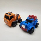 TRANSFORMERS G1 (Vintage 1985) Lot of 2 HUFFER & GEARS 2.5" Minibot Figures