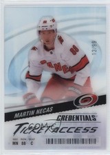 2024 Upper Deck Credentials Acetate Ticket Access 13/99 Martin Necas #TA-MN 0iv9