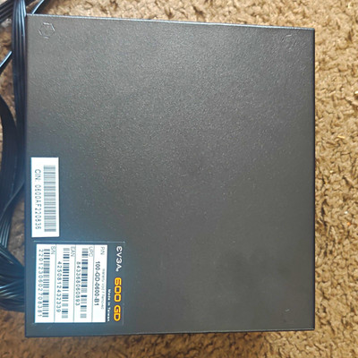 EVGA 600 GD 600W 80+ Gold Non-Modular PSU 100-GD-0600-B1 Working