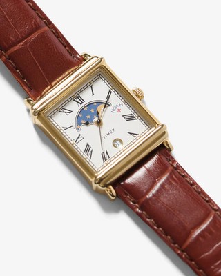 NEW Noah x Timex Moon Phase Watch Gold/Brown Leather Strap (Brand New, Unworn)