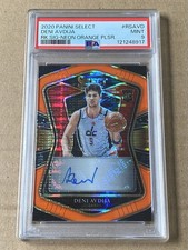 2020-21 Panini Select - Deni Avdija Auto FOTL Orange Pulsar Prizm  /30 RC PSA 9