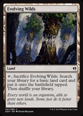 Evolving Wilds - DDZE MTG - Light Play