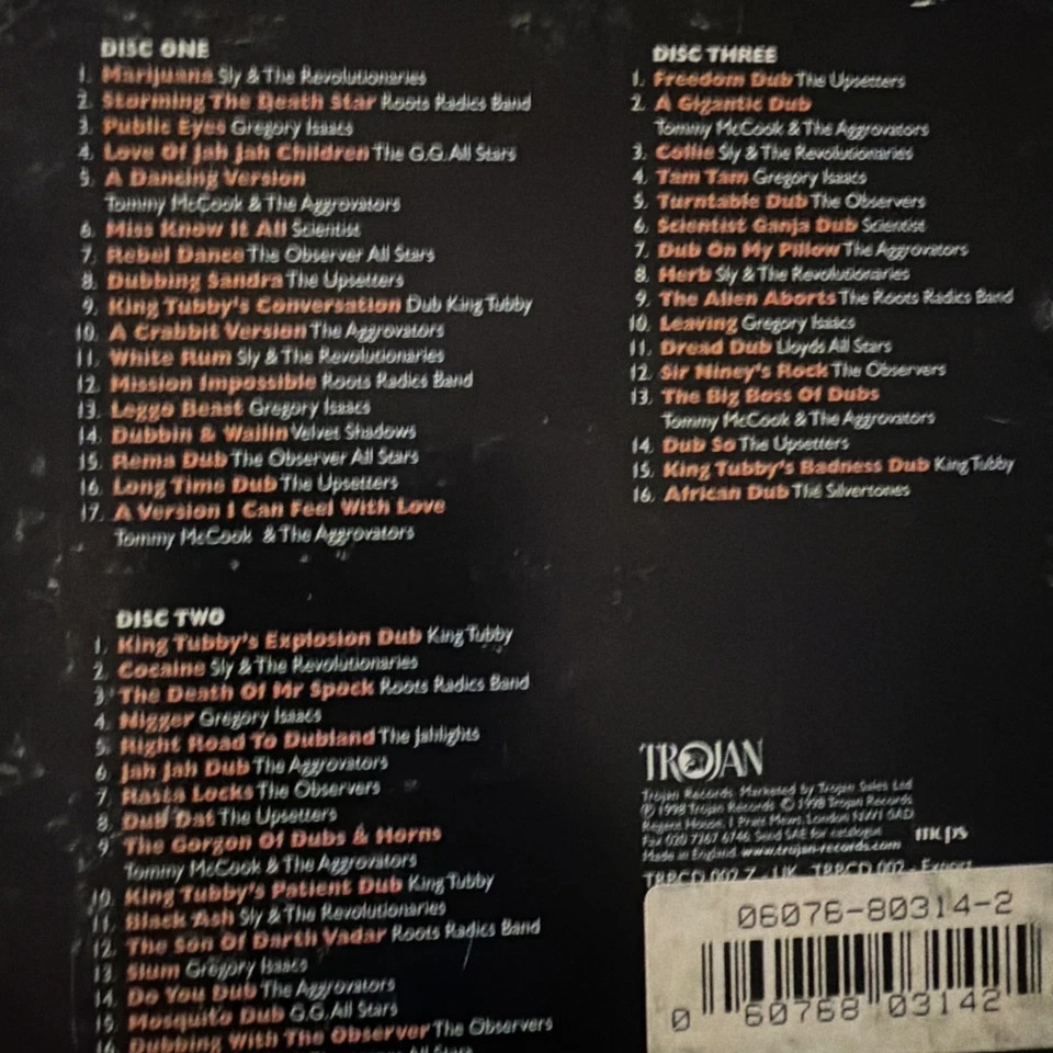 The Trojan Dub 3CD Box Set Trojan Discs NM Discs Some Box Wear - Image 3 of 3