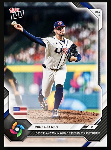 2026 Topps Now WBC-20 Paul Skenes