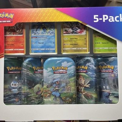 Pokemon TCG Sinnoh Stars 5-Pack Set 5 Mini Tins 4 Promo Cards 820650851582|  eBay