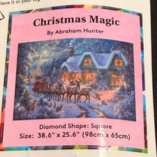 Diamond Art Club Kit Christmas Magic By Abraham Hunter 38.6x25.6"