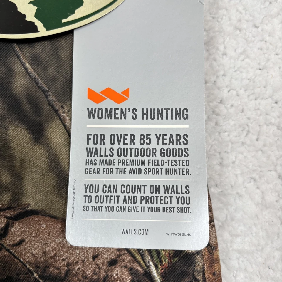 Walls Mossy Oak Camo Pants Womens XL 40"W 32"L Break Up Country Ankle Ties Hunt - Image 4 of 4