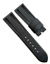 Officine Panerai 24mm x 22mm Black Calfskin Leather Watch Strap Authentic OEM