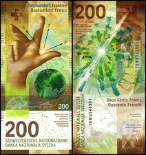 Switzerland 200 Francs, 2019, P-78a.4, Unc