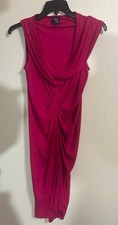 Alexander McQueen Sheer Red Women's Dress Size 40 (6/8 American Size) Sexy