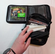 Vintage 90's Case Logic Black CD/DVD Case and CL Profile Portable CD Player Case