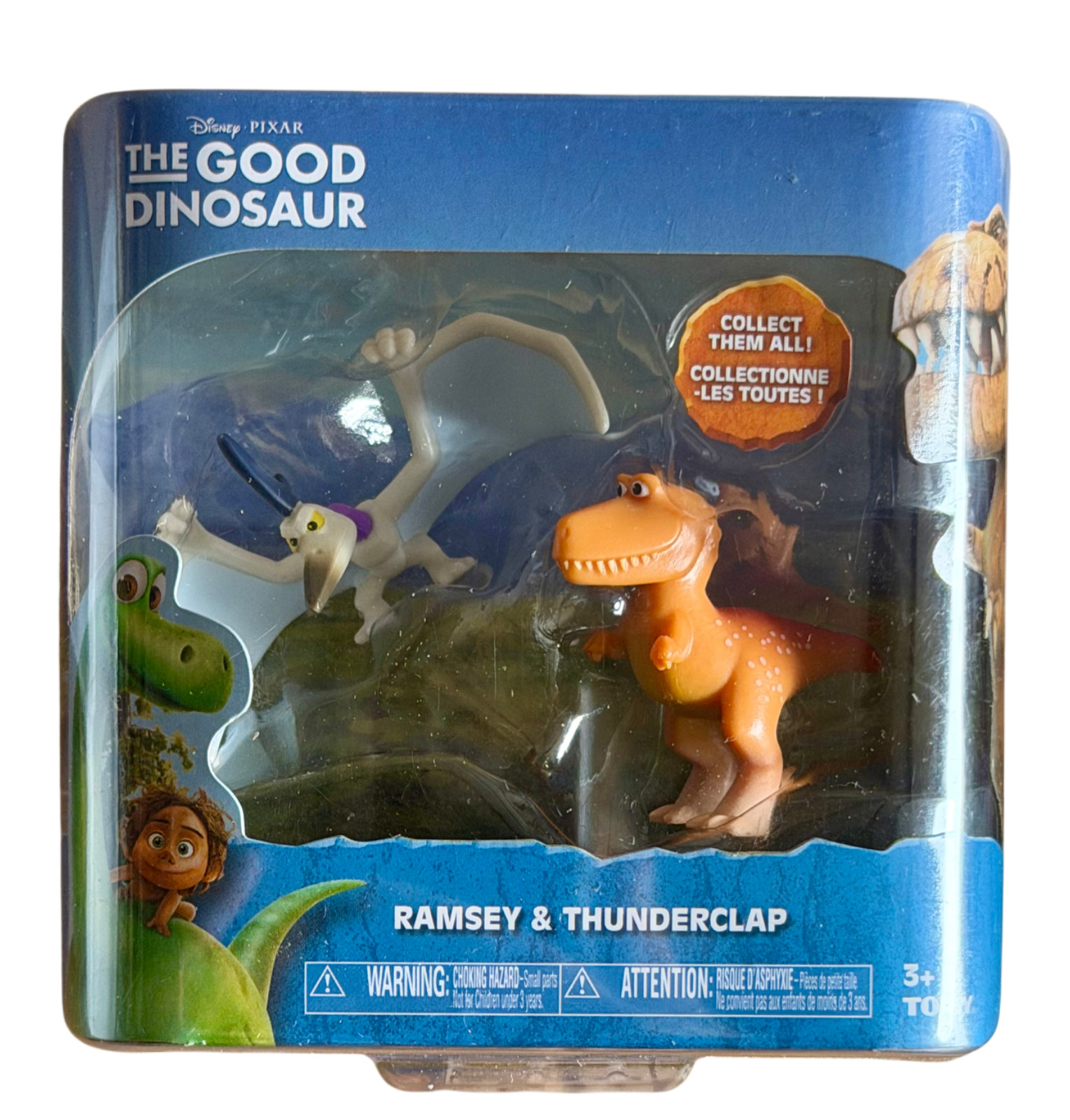 Disney Pixar The Good Dinosaur Mini Figure 2-Pack: Thunderclap & Ramsey NIB A7