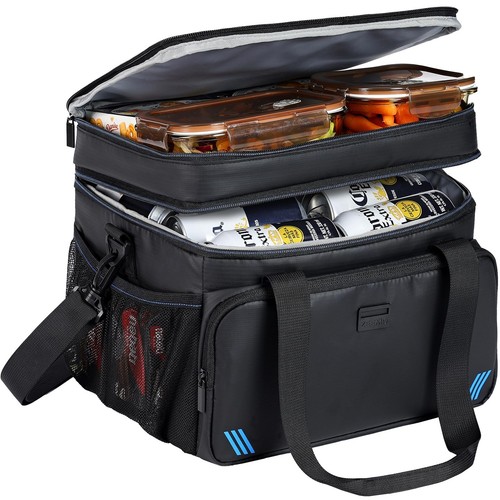 Soft Cooler Bag, Insulated Lunch Box, 12/24 Can Ice Chest, Double Leakproof L...
