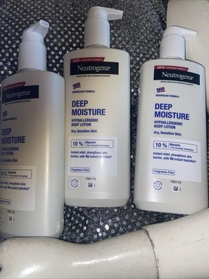 Neutrogena Norwegian Formula Deep Moisture Hypoallergenic Lotion 3 Pk.13.5 Oz Ea