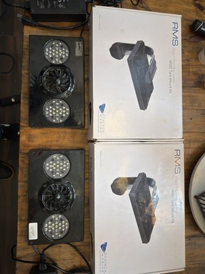 2) EcoTech Marine Radion XR30w G4 Gen 4 Pro LED Lights w/ RMS