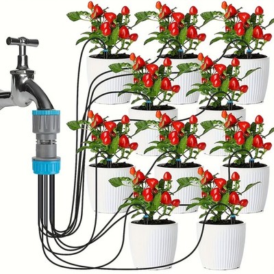 Garden Drip Irrigation Kit - Automatic Watering System for Potted Plants