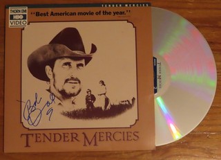 Premio de la Academia Mejor Actor Robert Duvall Firmado 1982 Tender Mercies LaserDisc Certificado de Autenticidad