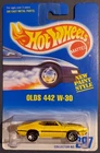 Vintage 1991 Hot Wheels Olds 442 W-30 #267 New Paint Style Blue Card
