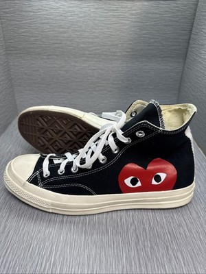 Converse Comme des Garcons Play Chuck Taylor High Top Black Heart Men s 11