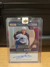2021-22 UD Credentials- 2020-21 Debut Ticket Access Auto Bowen Byram #DTAA-BB/99