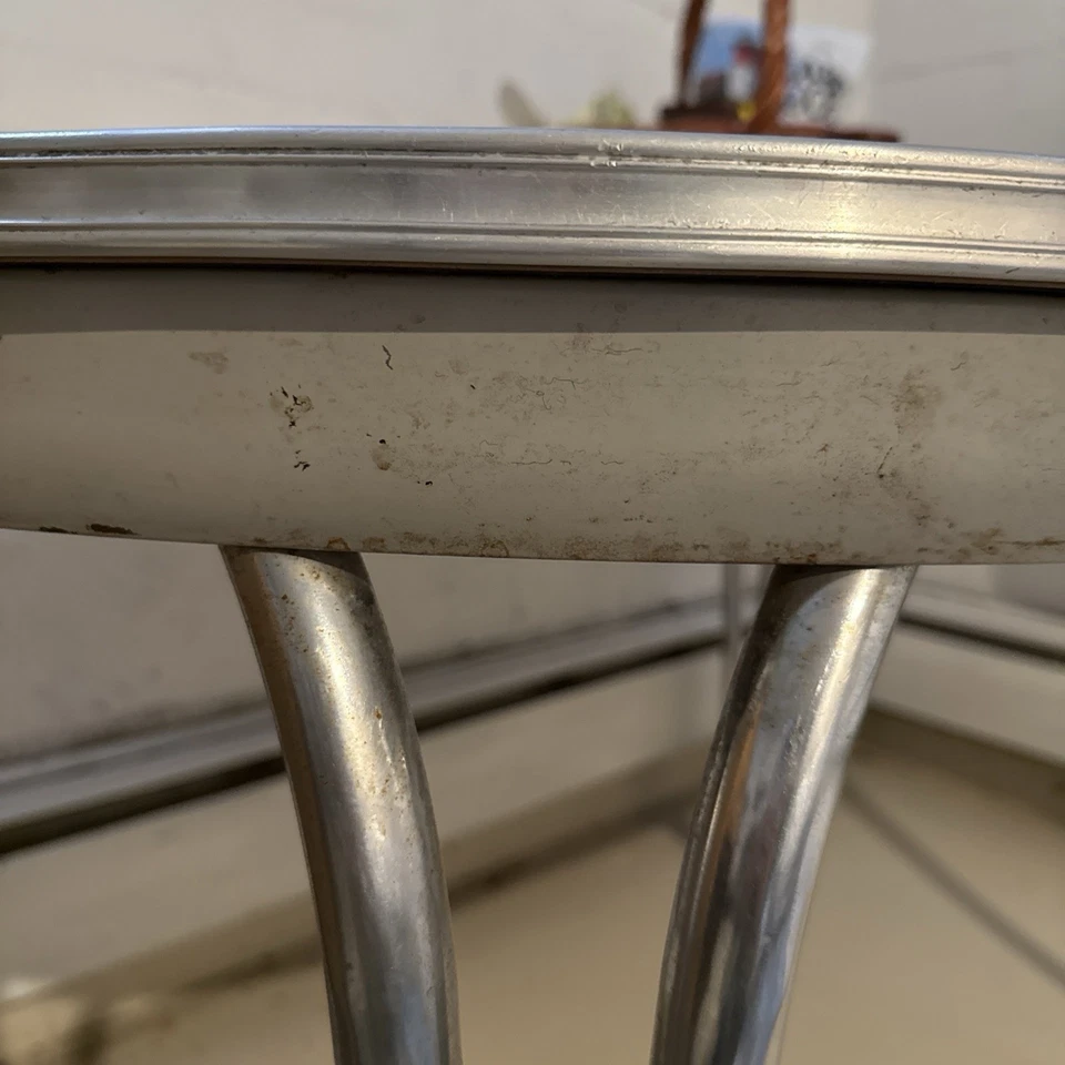 Retro Dining Table Set With Leaf - Image 3 of 4