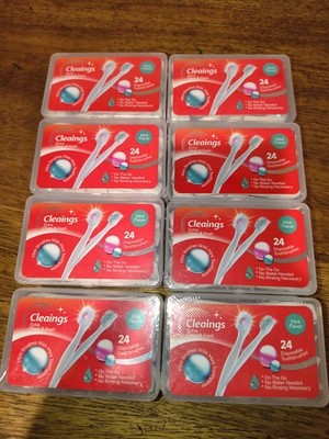 Cleaings Disposable Toothbrushes 24 In A Pack (8packs) Mint Flavor