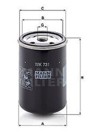 WK 731 Mann-Filter Kraftstofffilter FüR ,Agco,Agco Allis ,Agrale,Deutz-Fahr,Dong