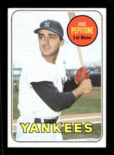 1969 Topps #589 Joe Pepitone Surface Damage