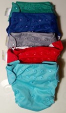 Bum Genius Diaper Covers Snap Close Newborn Waterproof Lot of 5 w/8 Pads