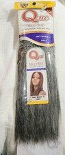 Human Hair Natural Hair Que by Milky Way Yaky Weave 10" Grey