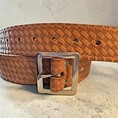 Custom Leather Craft Top Grain Cowhide Leather Belt Tooled Size 44 Western