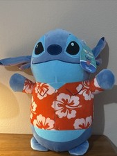 Squishmallows Plush Disney Hug Mees Stitch Hawaiian Shirt 14 NEW