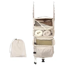 Travel Luggage Organizer Hanging Packing Cubes Portable Hanging Shelves Carry...