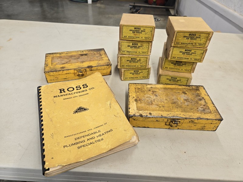 Vintage Ross Faucet Repair Parts,Boxes,Catalog