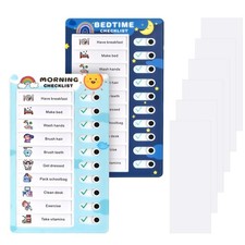 Upgrade 2 Pcs Chores Chart for Kids - Daily Routine Chore Chart for Kids Chore C