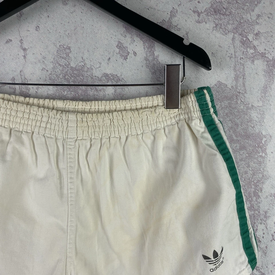 Vintage Adidas Shorts West Germany Rare 80s Running Marathon Cotton Men’s Size 7 - Image 2 of 4