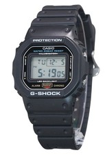Casio G-Shock Digital Resin Strap Black Dial Quartz DW-5600UE-1 200M Mens Watch