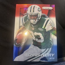 2014 PANINI PRIZM FOOTBALL RED WHITE BLUE RWB REFRACTOR~ CHRIS IVORY #91