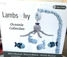 New In Box Lambs Ivy Ocean Themed Collection Musical Mobile