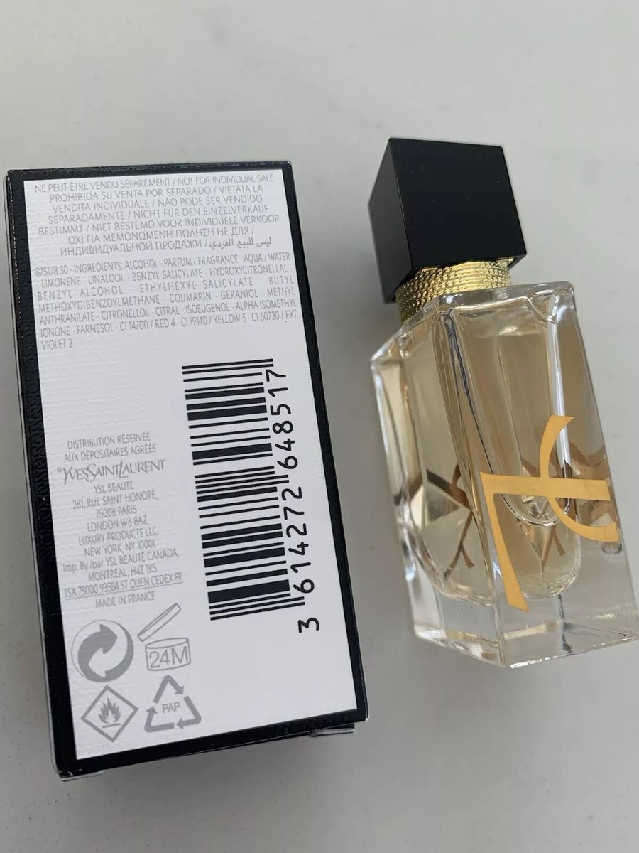 YVES SAINT LAURENT YSL Libre eau de parfum mini travel splash 0.25